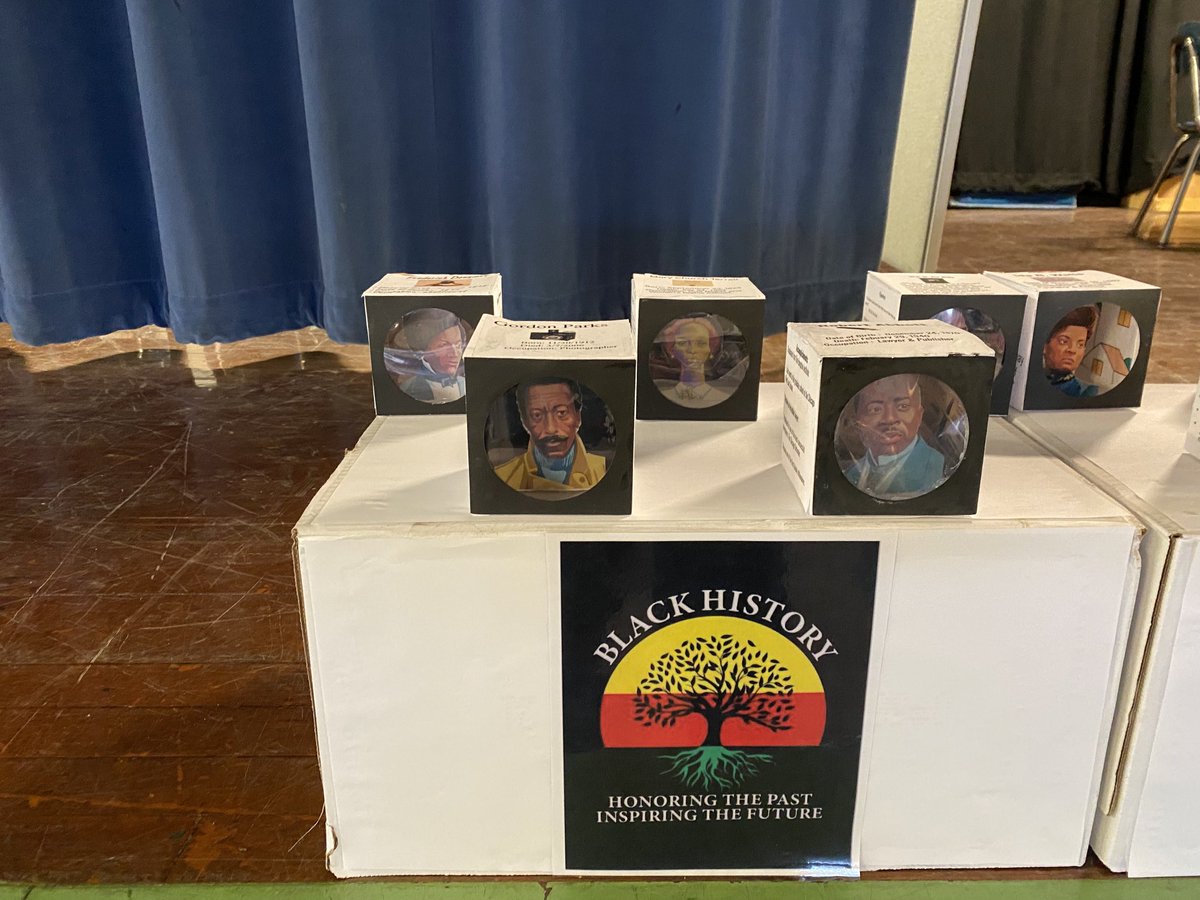 ShediacC's tweet photo. Black History Month Biography project from Mr. Williams’ 5th Grade class, highlighting Black Americans who made remarkable contributions to our country. #blackhistory ⁦@WinthropEagle⁩ ⁦@hw_schools⁩ https://t.co/bOJ3Yqm67V