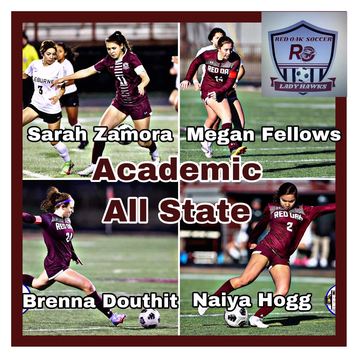 ROLadyHawksoccer⚽️ (@rohawksoccerldy) on Twitter photo Congratulations to these senior athletes for being honored with Academic All-State! This is a big achievement and shows a lot about their work ethic and what they can and will achieve in their future! Super proud! <a href="/roisdathletics/">roisdathletics</a> <a href="/rohighschool/">Red Oak High School</a> <a href="/redoakisd/">Red Oak ISD</a> <a href="/tascosoccer/">TASCO</a> Congratulations to these senior athletes for being honored with Academic All-State! This is a big achievement and shows a lot about their work ethic and what they can and will achieve in their future! Super proud! <a href="/roisdathletics/">roisdathletics</a> <a href="/rohighschool/">Red Oak High School</a> <a href="/redoakisd/">Red Oak ISD</a> <a href="/tascosoccer/">TASCO</a>