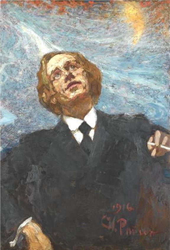 artistilyarepin's tweet photo. Poet-futurist (portrait of Vladimir Vladimirovich Mayakovsky), 1916 #realism #ilyarepin https://t.co/2cixzZ8f6F