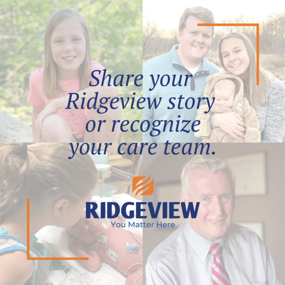 What’s your Ridgeview story? We’d love to hear from you. Share your story at ridgeviewmedical.org/.../share-your… #youmatterhere