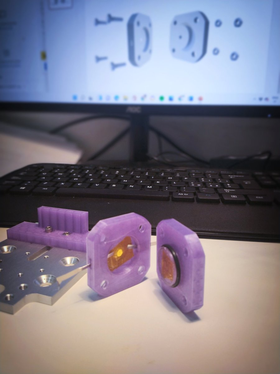 REALSEI2's tweet photo. Test cell for operando battery characterization #3Dprinter #batteries #lasapienza #newmaterials #sodiumionbattery #REALSEI #MSCA https://t.co/rzrUbzpW68