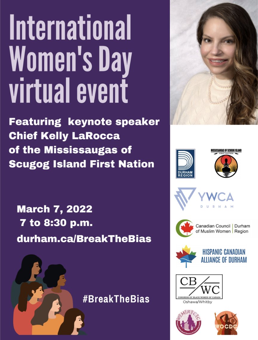 Join us tonight! Durham.ca/BreakTheBias