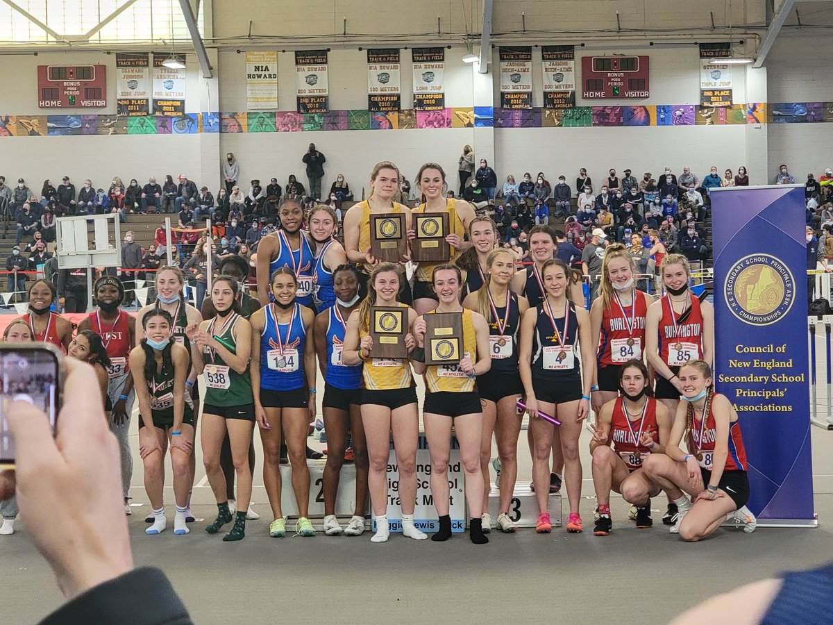 CoachNoz's tweet photo. So we did a thing on Saturday. @LadyTitanTrack won the 4x200m at the New England Championships with a time of 1:44.04, the 9th fastest time in CT history. #LionMode #MTSTF #BrickByBrick #OneMoreRace https://t.co/kzrObVFgRs
