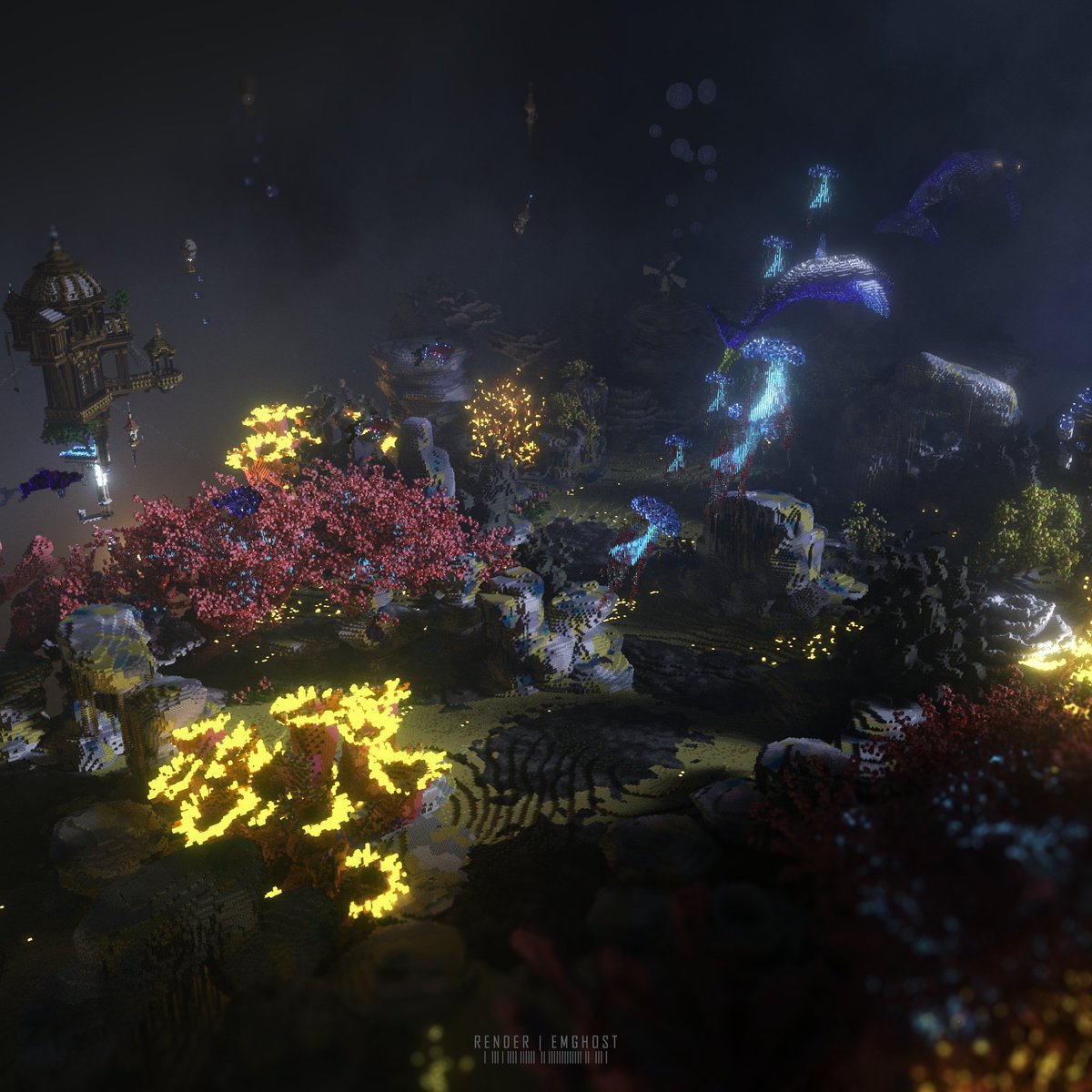EtymologyGhost's tweet photo. #Minecraft #minecraft建築コミュ #Minecraftbuilds 
a new render
builder: laolao
under the deep sea 🐬🐬🐬 https://t.co/1V6GVNRH6x