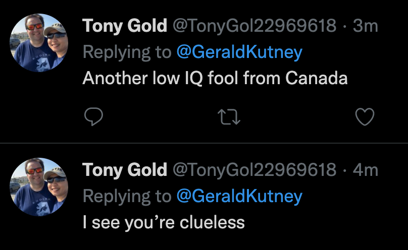 DrKutney's tweet photo. What do climate deniers do when challenged with the truth? ... first, insult & then ... POOF, they are gone ... more PROOF that:
Climate DENIAL is a lost cause
#ClimateBrawl #ClimateCrisis #ClimateEmergency https://t.co/EhdI5fZePi