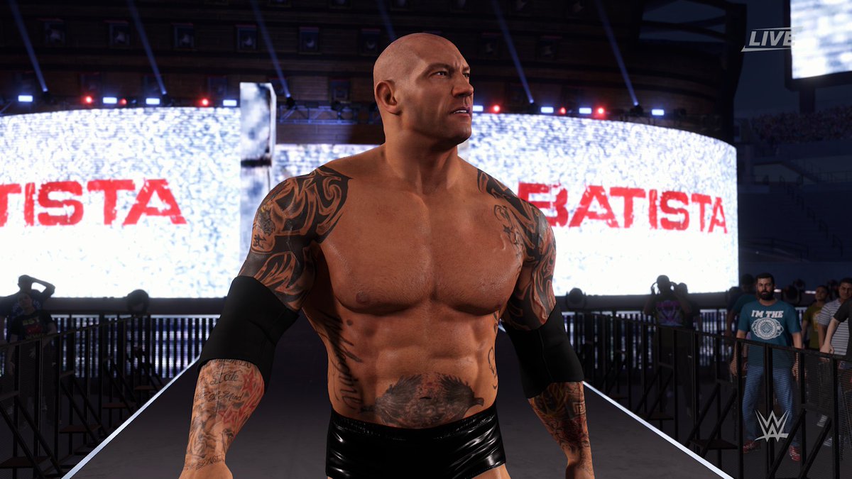 Voici les versions de Batista et de Batista'09 sur WWE 2K22 !#WWE2K22.