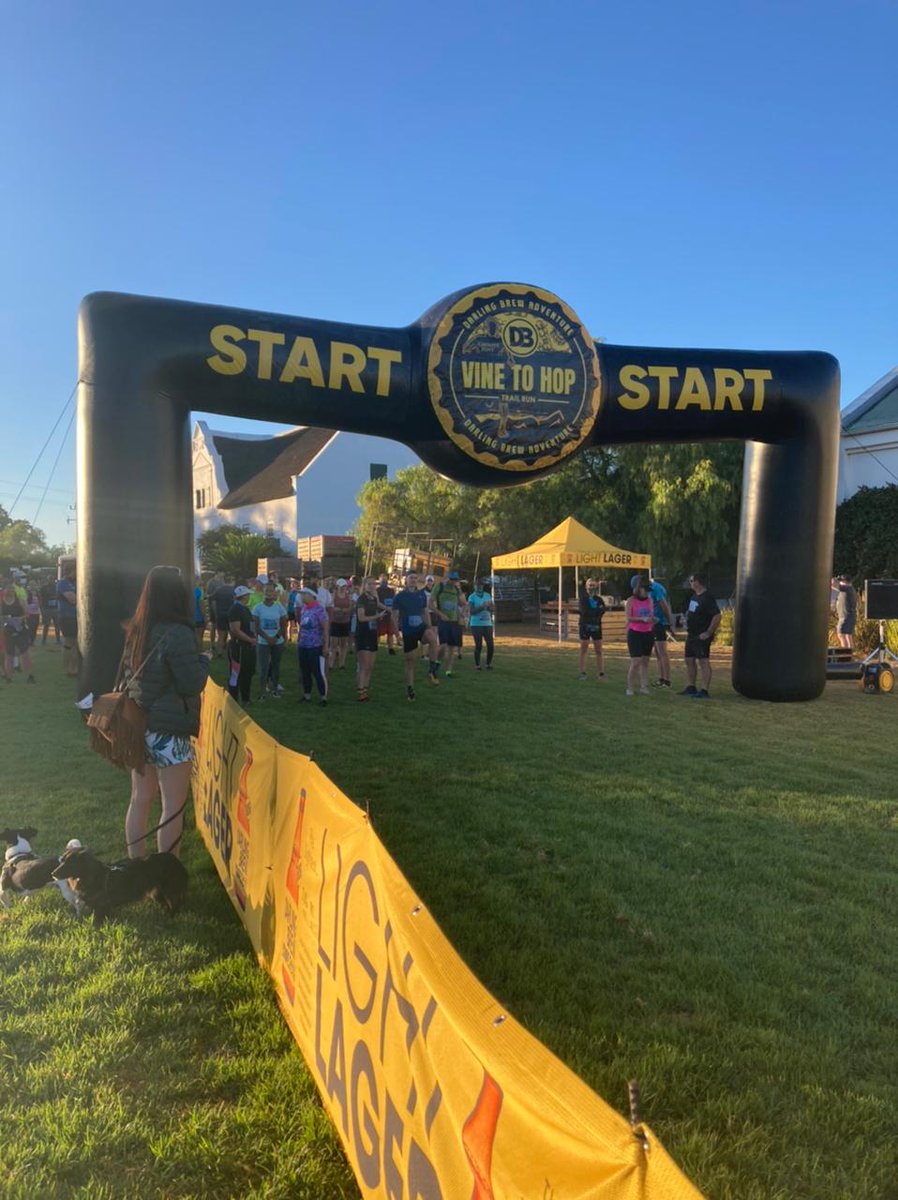 DarlingBrew's tweet photo. Thank you to all the trail runners &amp; their supporters who pulled in at our #DBTasteroom in Darling after the first-ever Vine to Hop race day in collaboration with @GrootePost . It was a great honour to help you re-stock those carb stores after that epic run 🏃🏾🏃🏽‍♀️#VTH2022 https://t.co/7Ga7jzCCVr