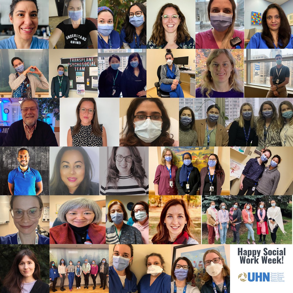 Happy #SocialWorkWeek and #SocialServiceWorkerWeek! 

#MoreThanEver, we recognize the unwavering support of @UHN's 150 + #SocialWorkers and #SocialServiceWorkers to patients, families, and caregivers.

 @ON_SocialWork @CASW_ACTS @KevinSmithUHN
