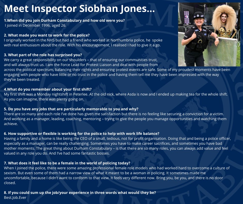 Durham Constabulary (@durhampolice) on Twitter photo Meet our women on the frontline.
Hear below from Inspector Siobhan Jones, from Durham City response team 👇
#BreakTheBias <a href="/Policing_STAR/">Women in Policing</a> Meet our women on the frontline.
Hear below from Inspector Siobhan Jones, from Durham City response team 👇
#BreakTheBias <a href="/Policing_STAR/">Women in Policing</a>