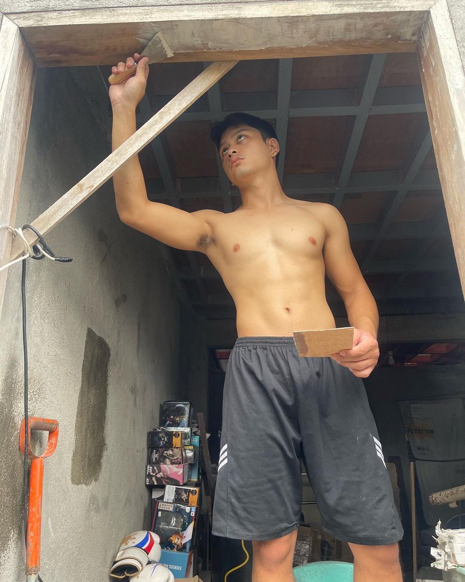 I would totally hire him 

     . . . and not just because his pecs look juicy and those cute sexy pink nipples. mmnnn.