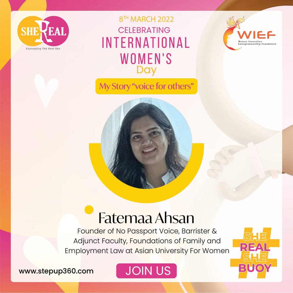 theshereal's tweet photo. So, here we announce our Eminent Speakers for 8th &amp; 9th march on International Women's Day Program  #sherealshebuoy.
@WomenWief

To hear them tune into: (8th &amp; 9th march)
Live FB:- https://t.co/GwnXsESl6r
Live Youtube:- https://t.co/12tvUdR5St

#shereal #womenstandstrong https://t.co/565fOdaiZX