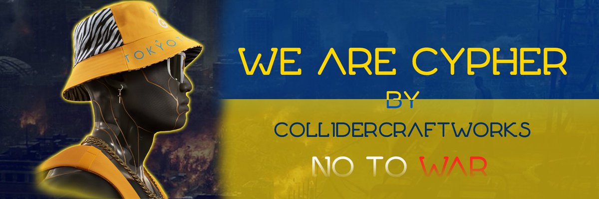 Naomilv12's tweet photo. Hey guys this is my entry for the twitter banner challenge hope you guys like it. @ColliderCraft #collidercraftworks #cypherbanner #NoWar https://t.co/bRO1Iq9ot7