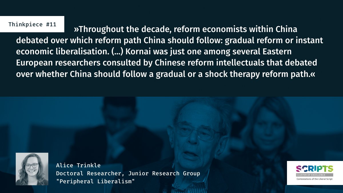 Do you know János Kornai? The Hungarian economist advised China on reforming its socialist economy from the mid-1980s. Based on his bio, Alice Trinkle shows in her #Thinkpiece how market-oriented economic thinking was exchanged betw Eastern Europe &amp; China: scripts-berlin.eu/publications/T…