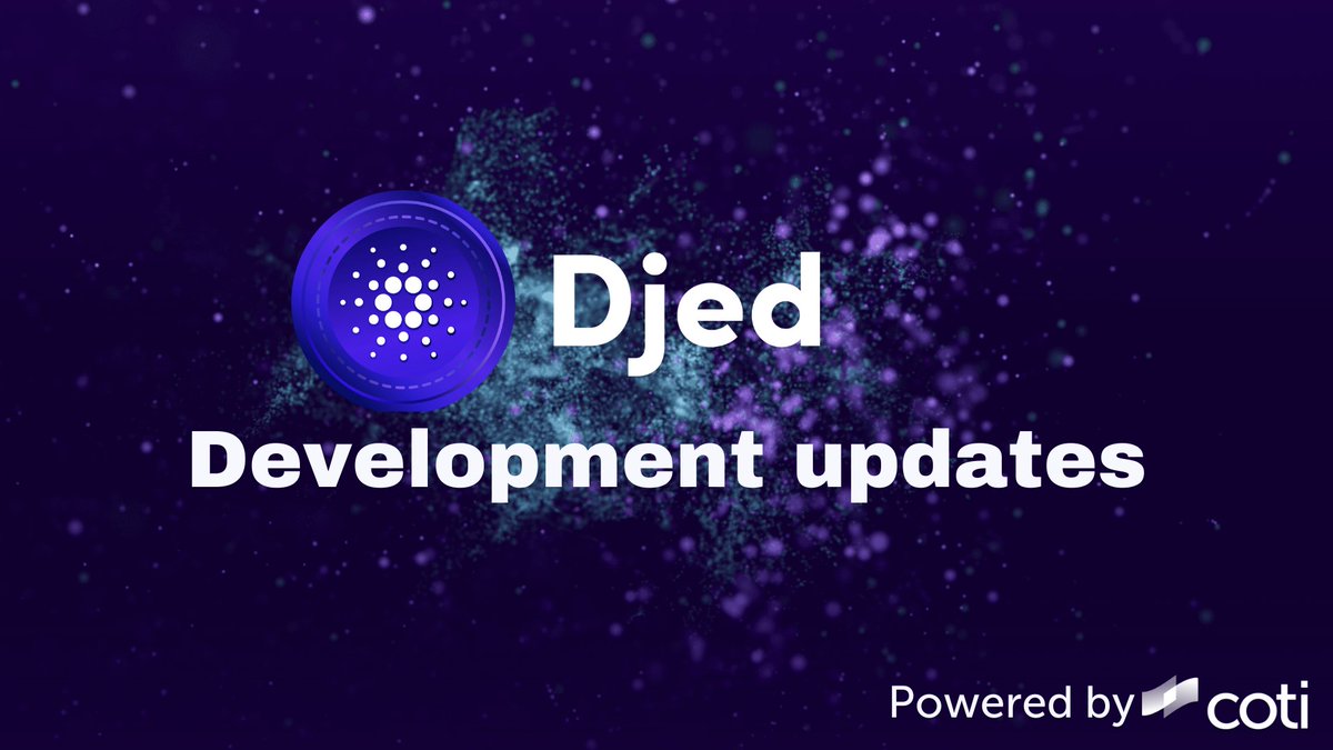 COTInetwork's tweet photo. We are pleased to provide another update on Djed’s technical development.

With security being our top priority, here are the recent steps we have taken to assure that the Djed protocol is protected: https://t.co/f2dFW69nFR

$COTI $DJED @InputOutputHK @CardanoStiftung https://t.co/MNGNvclat3