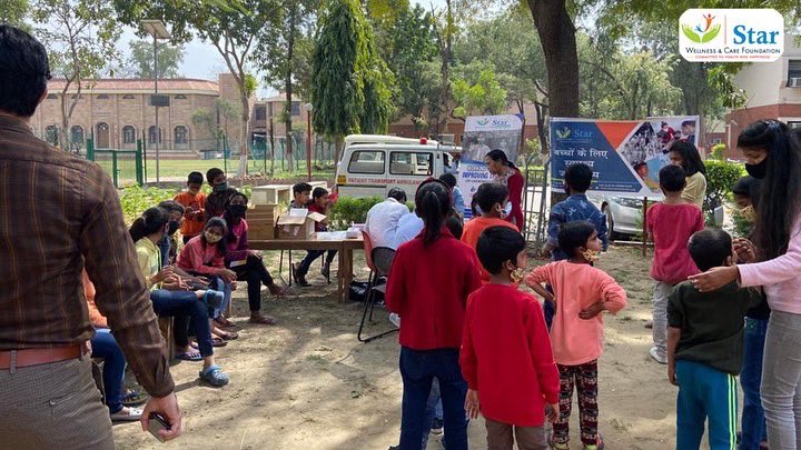 StarWCF's tweet photo. A Day wonderfully spent with SOS Village kids as we organised a #Healthcareprogram at SOS Children village, Faridabad on 6 March 2022 including H.B and Blood group screening along with the distribution of delicious and nutritious meal aims to counter malnutrition @AmritMahotsav https://t.co/C6nRvzo6LH