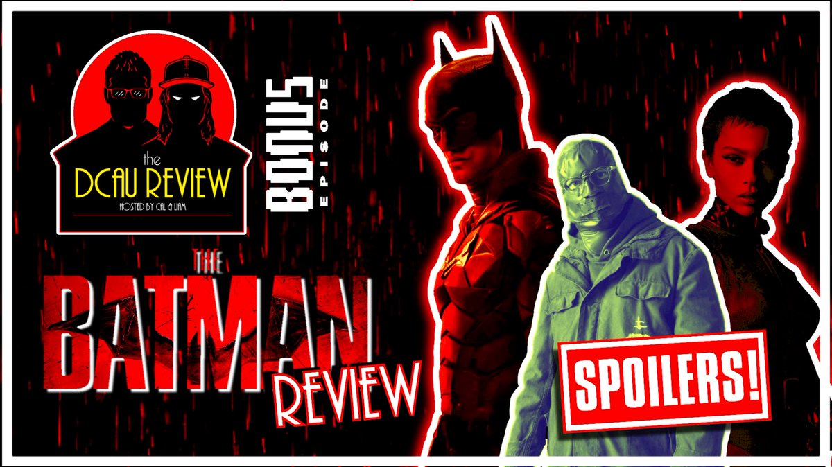 DCAUReview's tweet photo. NEW: It’s a special Bonus Episode, as we discuss our thoughts on #TheBatman! 

What did we like? Dislike? How much of this episode will be devoted to talking about that Channing Tatum dog movie? 

Check the replies for listen links and find out! #Batman #Catwoman #BatmanMovie https://t.co/gqqa2c0TI7