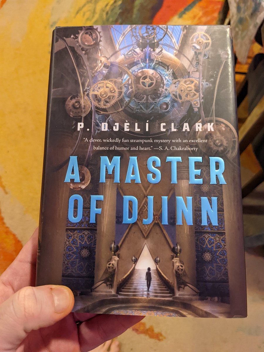 LudoTimbo's tweet photo. New Urban Fantasy Adventure for me! I find Djinn so fascinating (can thank d&d and a really good DM from back in the day for that)
#fantasy #novel #reading #magic #amasterofdjinn #djinn #dnd https://t.co/wubeKz48zc
