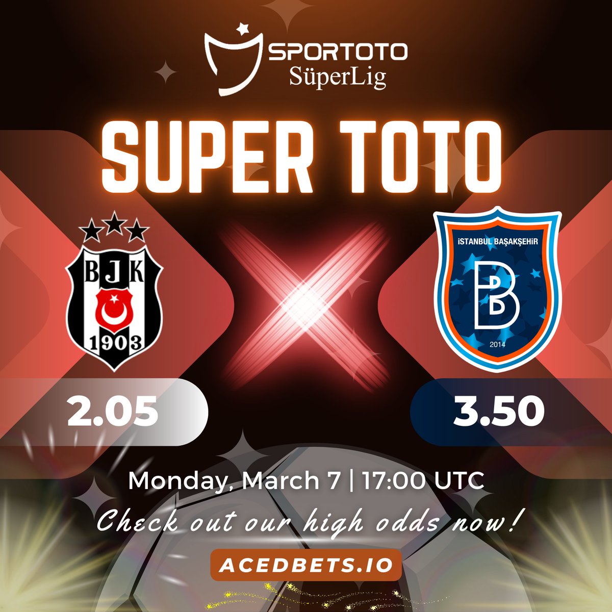 acedbets's tweet photo. Today's match: Turkey Super Lig
Beşiktaş Vs Başakşehir
Place your bets: https://t.co/1lZ8fDJio8
#bettingtwitter #bettingtips #cryptogambling #crypto #bet #GamblingTwitter #gambling
$BNB $USDT $ETH $BTC $DOGE
Bet with $ACED
Good luck! https://t.co/MX057nWOL3