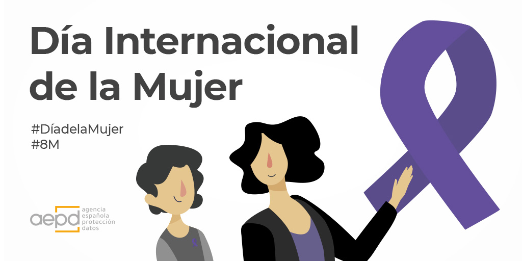 AEPD_es's tweet photo. Iniciativas de la Agencia para compartir en #DíaDeLaMujer #8M ⤵

✋ Canal Prioritario: https://t.co/4HhAg86bFd
☂ Ayuda a las mujeres supervivientes a la violencia de género: https://t.co/aWnR09vl24
👩‍🔬 Webinarios ciclo Mujer y Ciencia: https://t.co/jhnMdkhfVV https://t.co/sWxnkDZwKO
