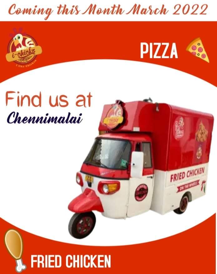 asaleem2007's tweet photo. #Ichickz Food Truck Coming Soon in
#Chennimalai #foodtruck 😍 ❣ https://t.co/UesFSBdrWW