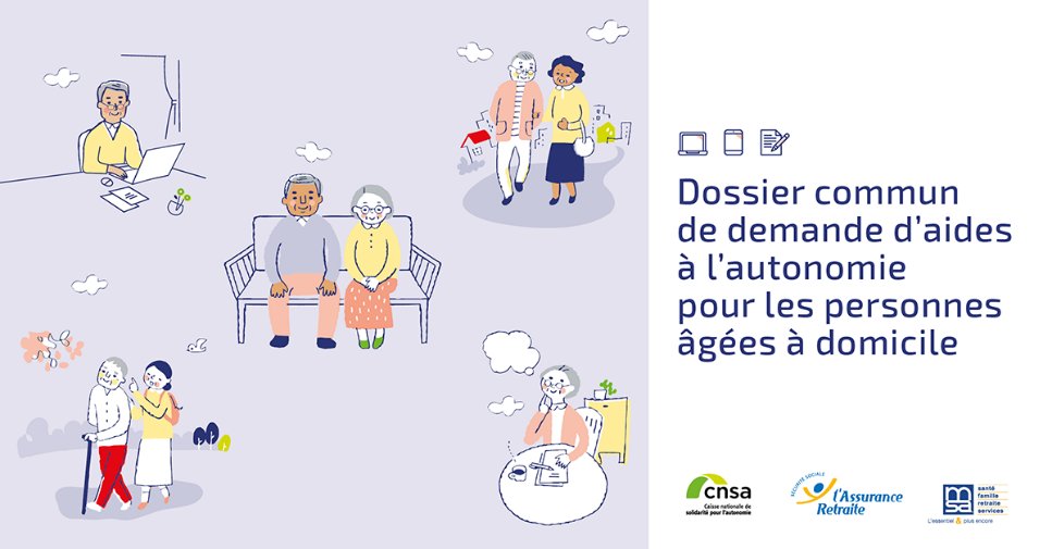 📣<a href="/CNSA_actu/">CNSA</a>, <a href="/Cnav_actu/">cnav_actu</a> et <a href="/msa_actu/">La MSA</a> lancent le dossier commun de demande d’aides à l’#autonomie à domicile visant à proposer un dispositif simplifié aux personnes âgées, à leur entourage et aux professionnels du secteur👉bit.ly/3KoQcuc