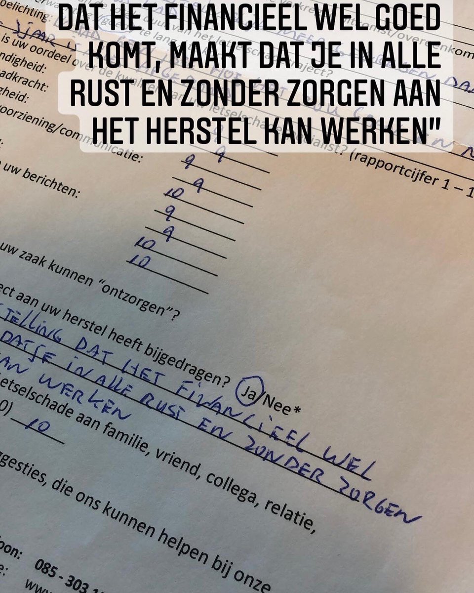 Als houder van het Nationaal Keurmerk Letselschade vragen we clienten na afloop van de letselschadezaak mee te werken aan een clienttevredenheidsonderzoek. #letselschade #leth #lethletselschade #letsel #verkeersongeval #cliënttevredenheid #onderzoek #nationaalkeurmerkletselschade