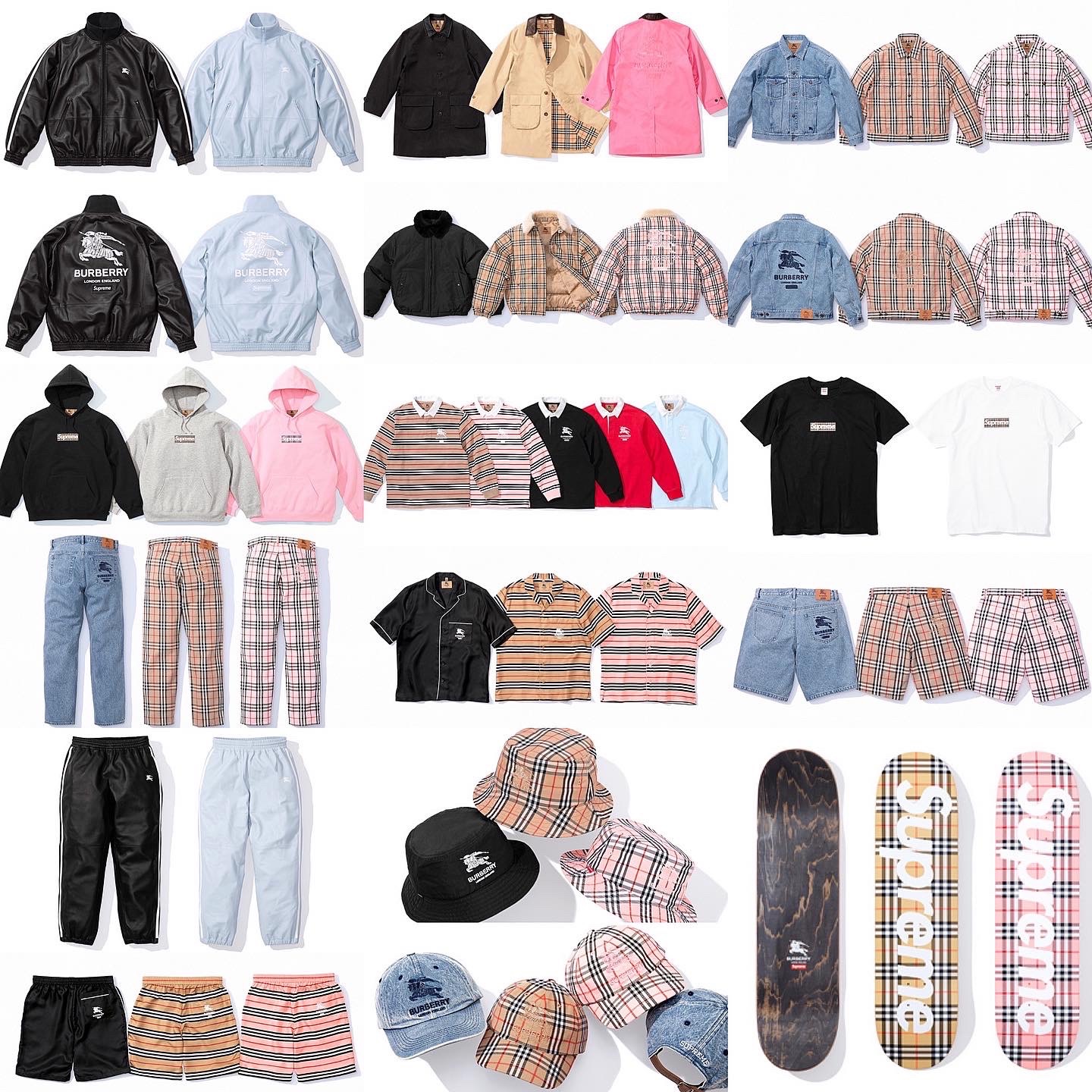 HypeNeverDies on X: SUPREME x BURBERRY Spring 2022 Collection