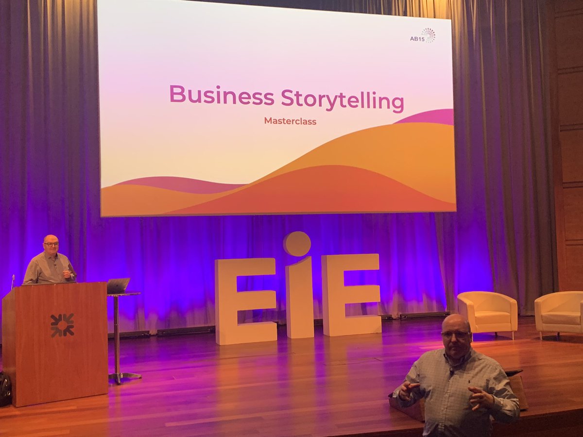 Already captivated and entertained by <a href="/Bob_Keiller/">Robert Keiller</a> and Derrick Thomson at <a href="/EIE_Invest/">EIE</a> as they present on ‘Business Storytelling’ #EIE2022 <a href="/BayesCentre/">Bayes Centre</a> <a href="/SecuriumLTD/">Securium</a> <a href="/AnnaVarta/">Dr Anna Vartapetiance</a>