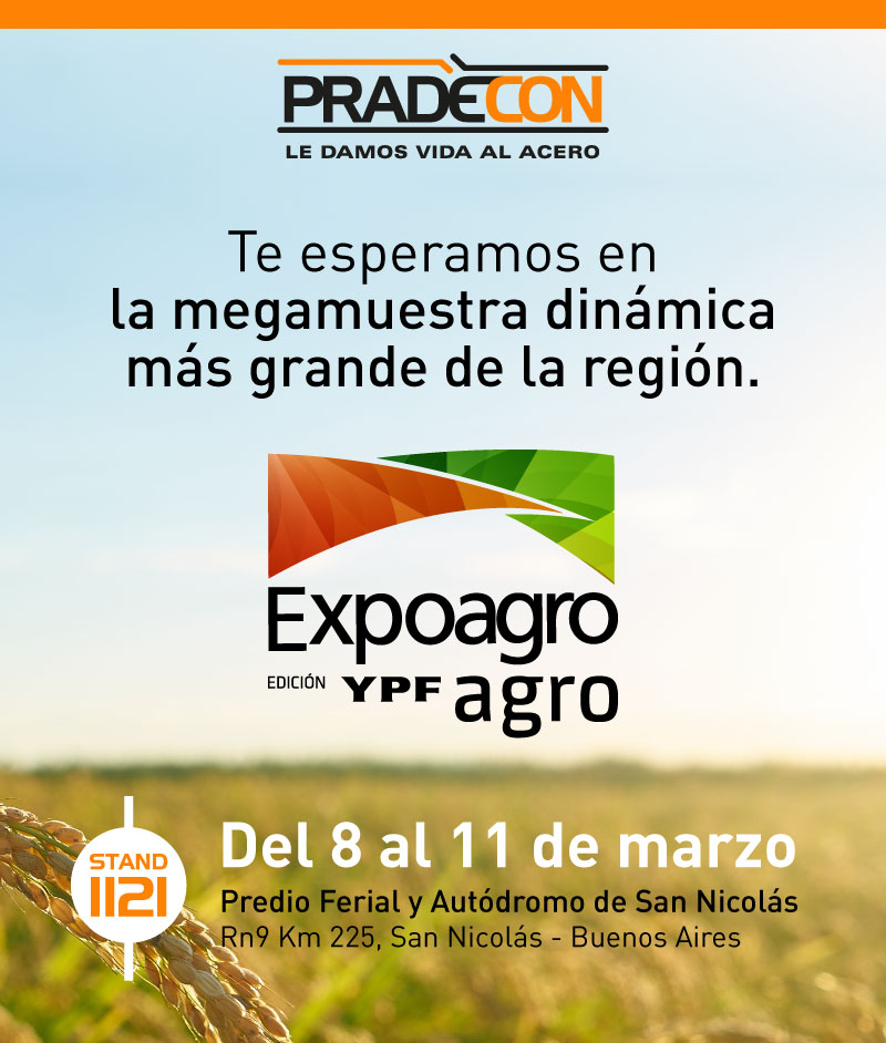 PRADECONsa's tweet photo. ➡️ Se viene una nueva edición de @expoagrocom 🚜 en San Nicolás.
¡Te esperamos en el stand 1121! 😀

 ¡No te la podes perder! https://t.co/NJVCK4yEUG