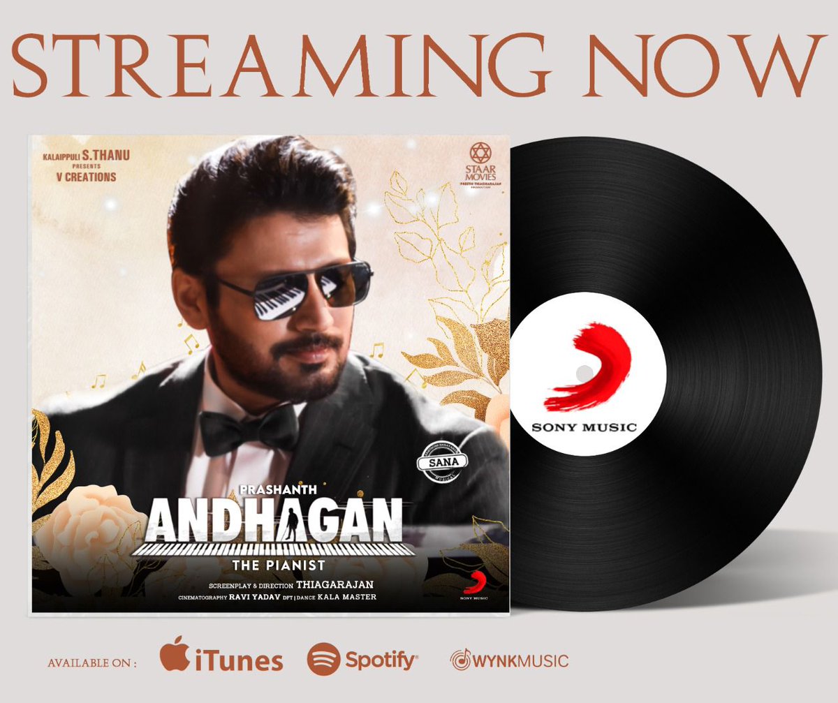 imjaiindian's tweet photo. Here's #EnKadhal sung by @sidsriram

https://t.co/NxivnX0iyN 

@theVcreations Kalaippuli S #Thanu presents @actorthiagaraja directorial @actorprashanth *ing #Andhagan #Karthik @SimranbaggaOffc @PriyaAnand @thondankani @Music_Santhosh @iYogiBabu #RaviYadhav @SonyMusicSouth https://t.co/sGxlAg3bzW