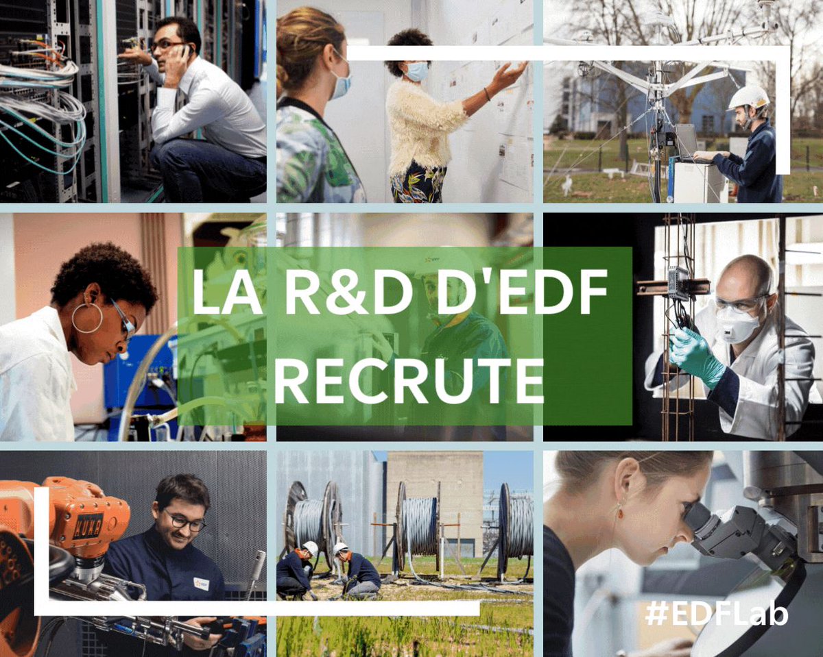 PhilippeLouis77's tweet photo. Vous faites quoi aujourd’hui ?

... à part, postuler à la R&amp;D d’EDF, parce qu’on recrute en ce moment 😉👉 https://t.co/Y1Mulhc9YZ
#CEstPeutEtreVous
#Recrutement
#EDFLab https://t.co/tUeuz0pzF9