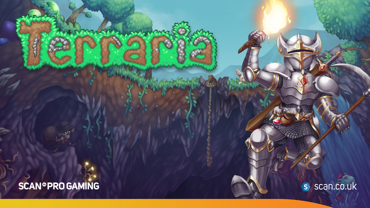 ScanGaming's tweet photo. Build, Dig and Fight for survival in this sandbox-style #GameoftheWeek
Have you ever played Terraria? @Terraria_Logic
Show us what your base looks like in the comments below and tag a friend who should play this game! ๐ #ScanGaming #terraria https://t.co/zMOjKRYcVe
