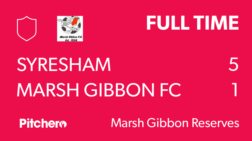 FULL TIME: Syresham 5 - 1 Marsh Gibbon FC
#SYRMAR #Pitchero
pitchero.com/clubs/marshgib…