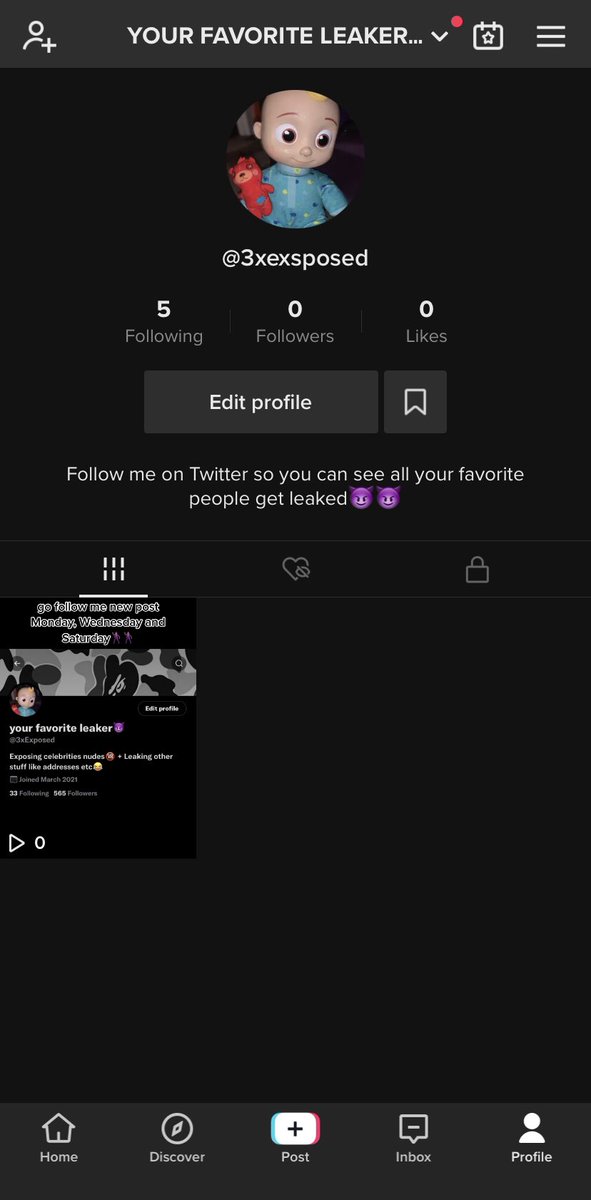 3xExposed's tweet image. Go follow my tiktok please