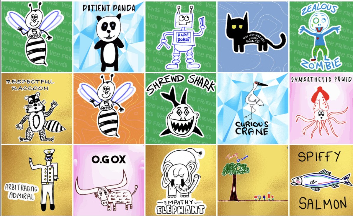 showing preview art for series 2 <a href="/veefriends/">VeeFriends</a> in todays blog post ... many here will see where i am evolving to with my characters :) .. long game