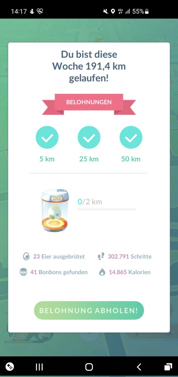 Diflom_'s tweet photo. Abenteuer Sync hat mal richtig gegönnt! Des ist absoluter Wochen rekord ^^ 
Kaumalat in der Wildnis auch lange nicht gesehen 😍 #PokemonGO #pokemon #gibble #WEEKLY #diflom https://t.co/m3CJZsAViA