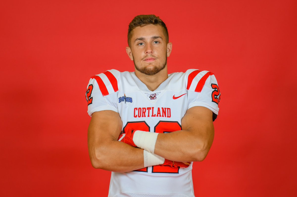 CortlandFB's tweet photo. 🔴Dragon of the Week🐉

Week 5
Devin McArthur
📕 Junior
📚 Sport Management
🏈 Linebacker
#️⃣ 22
🏡 Saratoga Springs HS
📍 Satatoga Springs, NY

#DragonRising https://t.co/kgnnPM5hgk