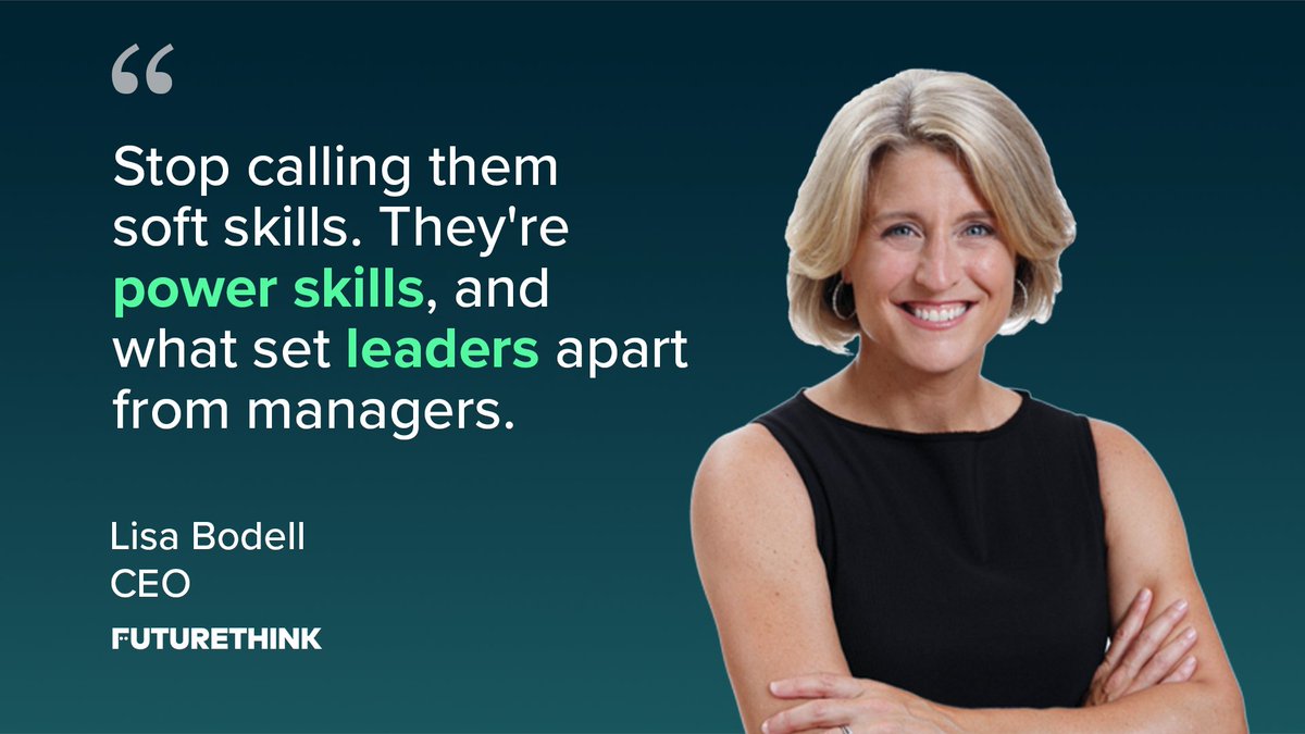 futurethinktank's tweet photo. Share your #PowerSkills in the comment section👇
#TShapePeople #PowerSkill #FutureThink #WorkCulture #LisaBodell #Quotes #InspirationalQuotes @LisaBodell https://t.co/F3ojnipSgL