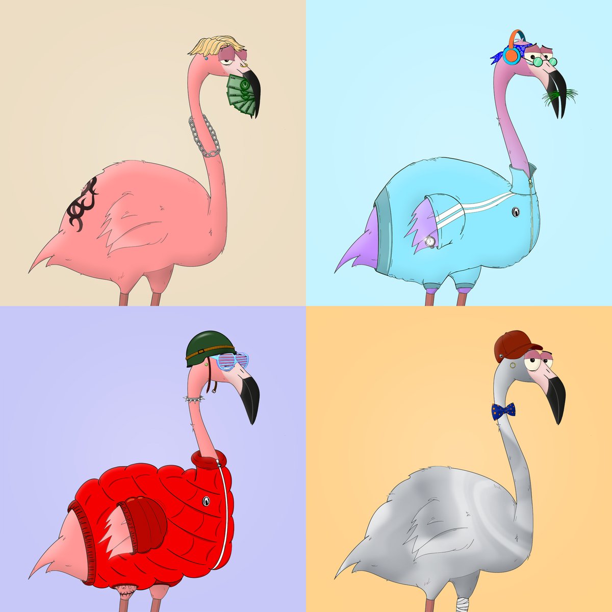 Happy monday from the Fried Flamingo Pond! 🌊🦩

4 frens just hangin' ❤️

#NFTCommunity #NFT #PolygonNFT #Polygon #polygoncommunity #NFTs 

<a href="/PolygonAlliance/">Polygon Alliance</a> @polygonstudios