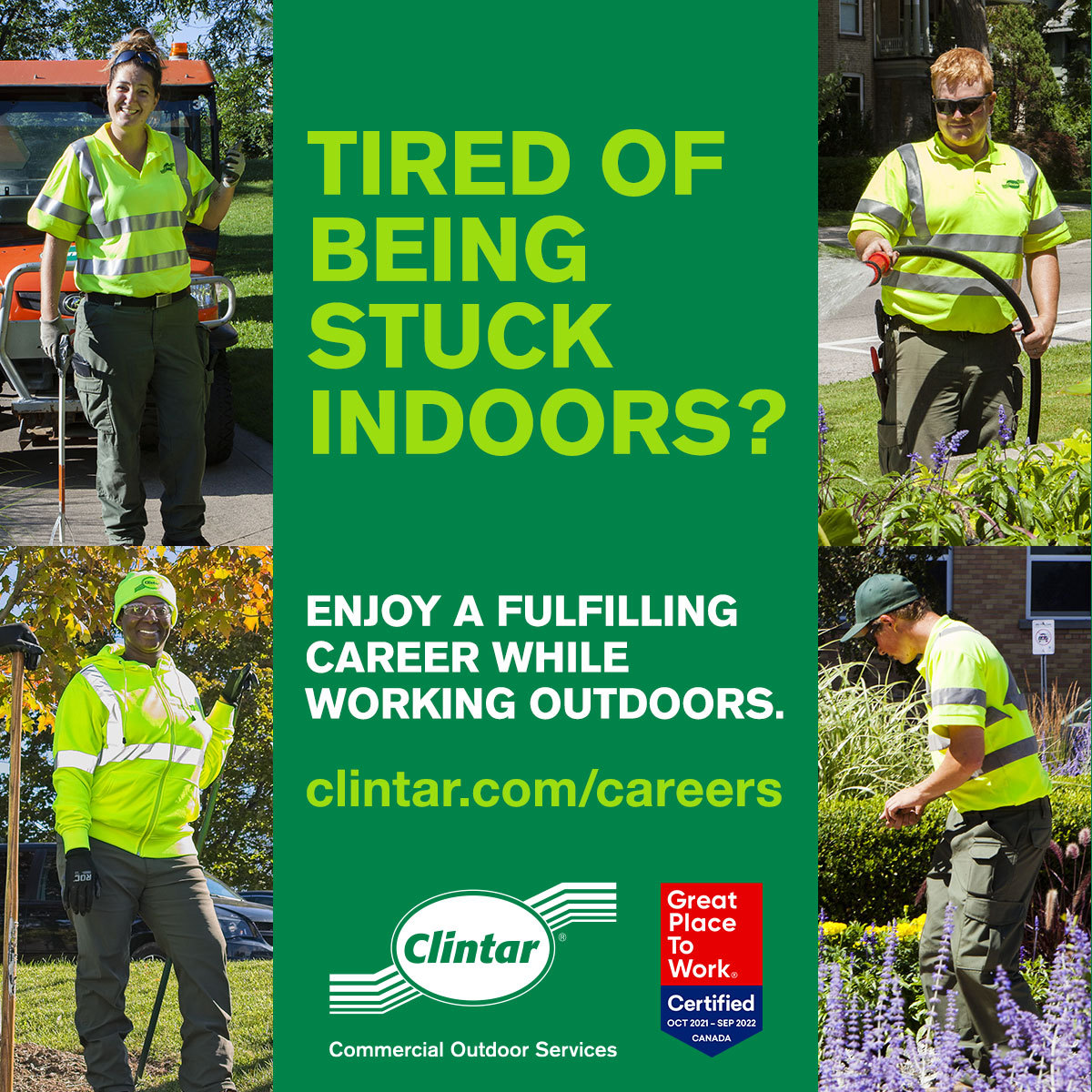 ClintarOffice's tweet photo. Spring Hiring is back at Clintar! 
We have hundreds of promising career opportunities for those who love working outdoors and are looking for a new challenge. 
If this sounds like you, we'd love to hear from you!

https://t.co/xJNiExdEOm

#HiringWeek #LandscapingCareers https://t.co/fND7gyyG1u