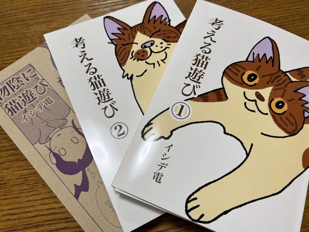 イシデ電さんの「猫遊び」シリーズ。
どこから読んでもおもしろい。どこから読んでも猫の気配がすごい。
すごくそこに「いる」。
ピもポも会ったことないけどそこにいるのだ。 