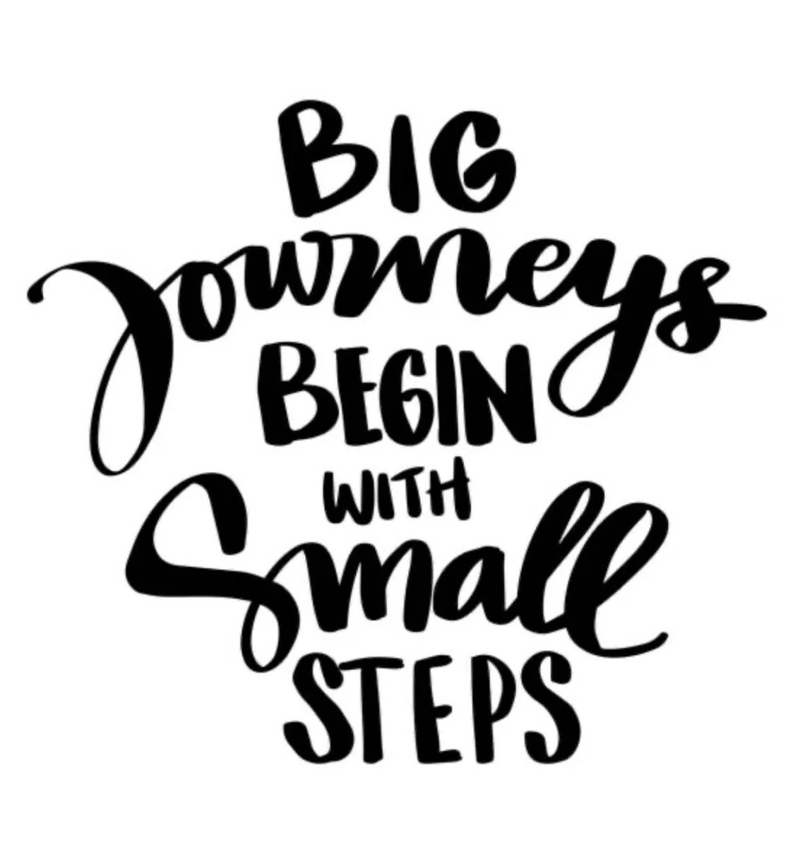Begin with small steps… #motivationalmonday #monslay