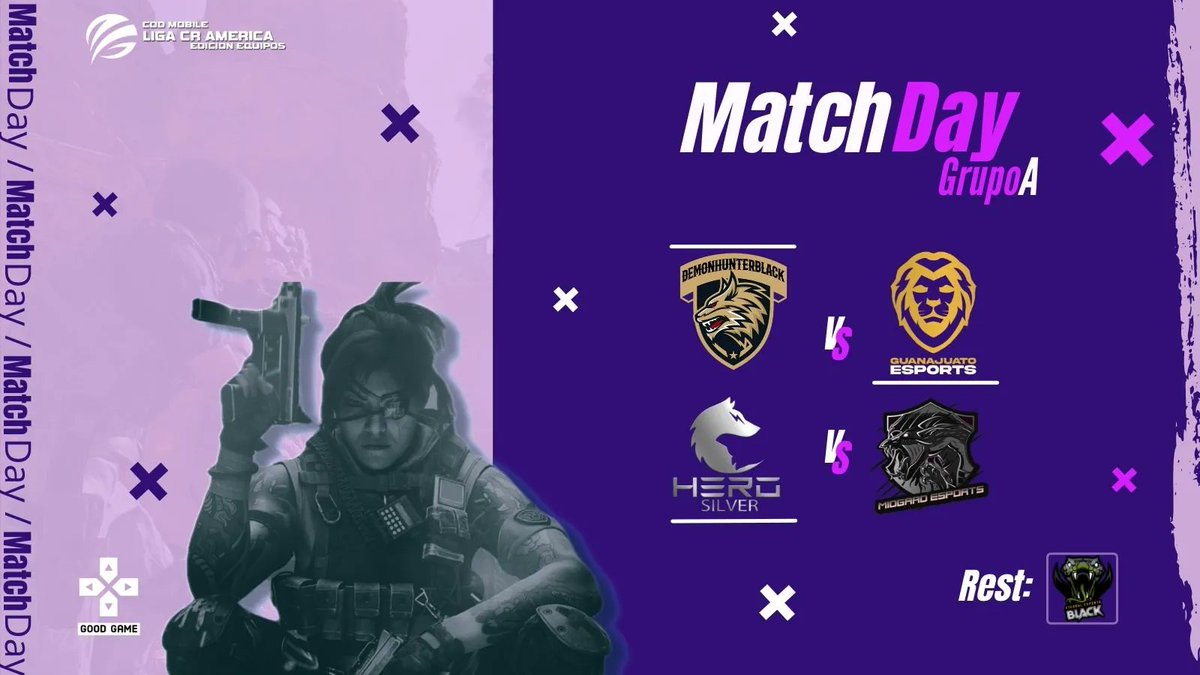 DomestLeague's tweet photo. Jornada 1 | Grupo A 
Inciamos la liga con la actividad del primer grupo esperamos apoyen a sus equipos.

🔰DEMON HUNTER BLACK VS GUANAJUATO ESPORT
⏲️9:00 PM MEX 🇲🇽

🔰HERO E-SPORTS VS MIDGARD ESPORTS
⏲️10:00 PM MEX 🇲🇽

#CoDMobile #CoDMobile女子 https://t.co/gebiH8Jv9K
