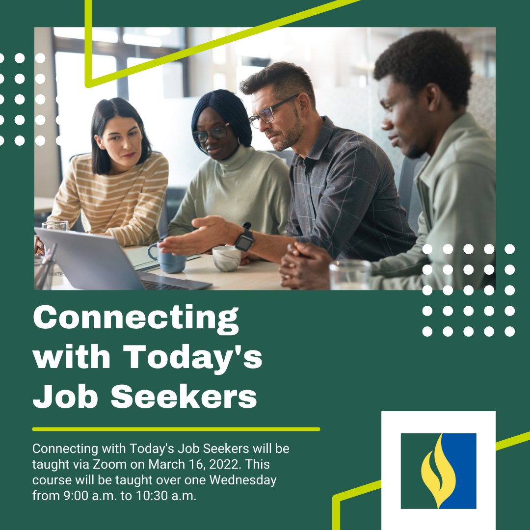 C-GCC's 'Connecting with Today's Job Seekers', a non-credit course offering, is scheduled for March 16, 2022. Register today! #SUNY #CGCC #CoGreene
www2.sunycgcc.edu/communityservi…