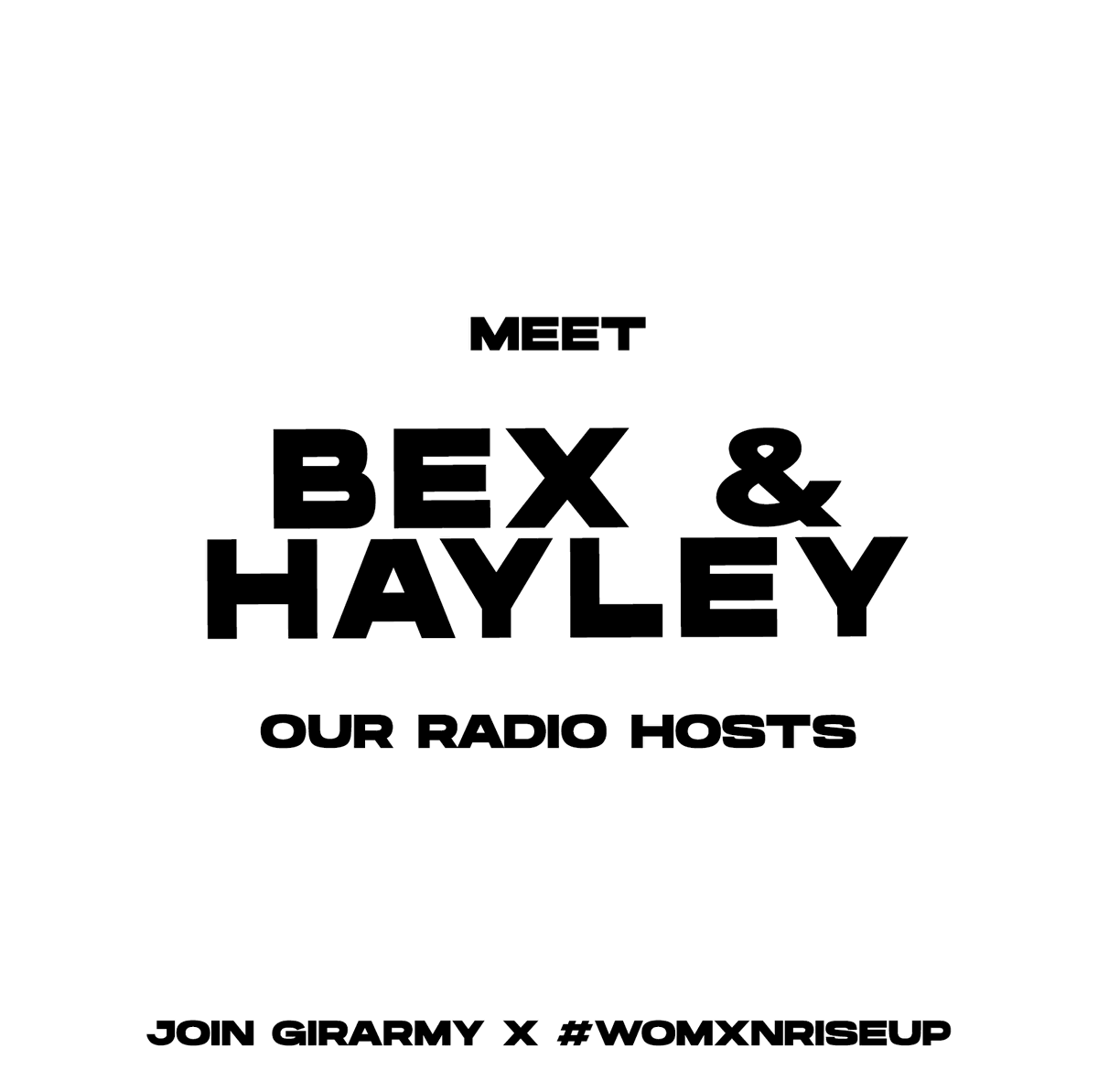 GirlsIRate's tweet photo. Hailing up @bex4L and @hayleyhxo new to the #GIRRADIO squad - taking over @KISSFresh for International Women’s Month! 🔥 

💋   Check them out and don’t forget to join the movement #GIRARMY 👊🏾 

#GIRARMY #GIRRADIO #WOMENRISEUP #Kissfresh #Internationalwomensmonth #GIRLWERATE https://t.co/CVYwjZTURa