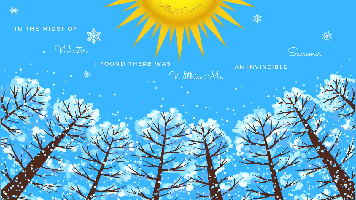 dvsn_connects's tweet image. "In the midst of #winter, I found there was, #withinme, an invincible #summer"
#AlbertCamus #quote