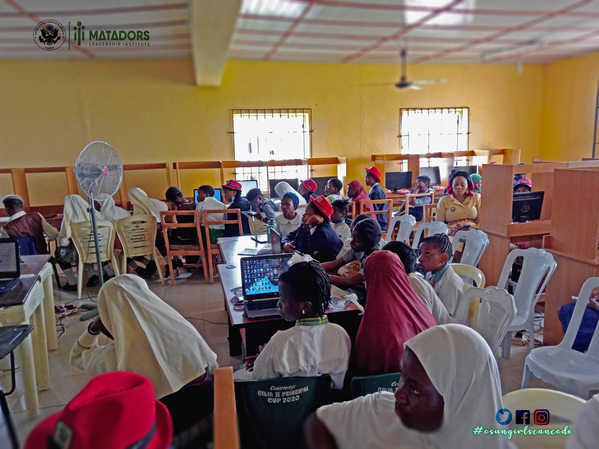 matadorsnigeria's tweet photo. Cohort Four of Osun Girls Can Code...
We're Equipping Tech Girls in Osun state, whom we believe are pioneers-paving the way for future generation of women that will follow!
#osungirlscancode #techgirlslead @DayoNigeria @OlufredPrecious https://t.co/PUduSs69na