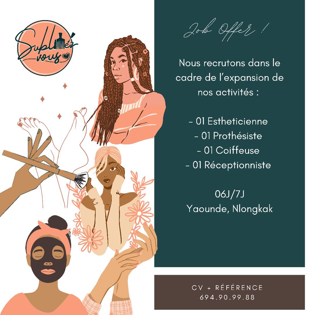 bibeglejiel's tweet photo. Faites tourner par un max de retweet SVP, ça peut aider quelqu'un...
#Estheticienne
#Prothesiste
#Coiffeuse
#Receptionniste https://t.co/pAYVkHrNij