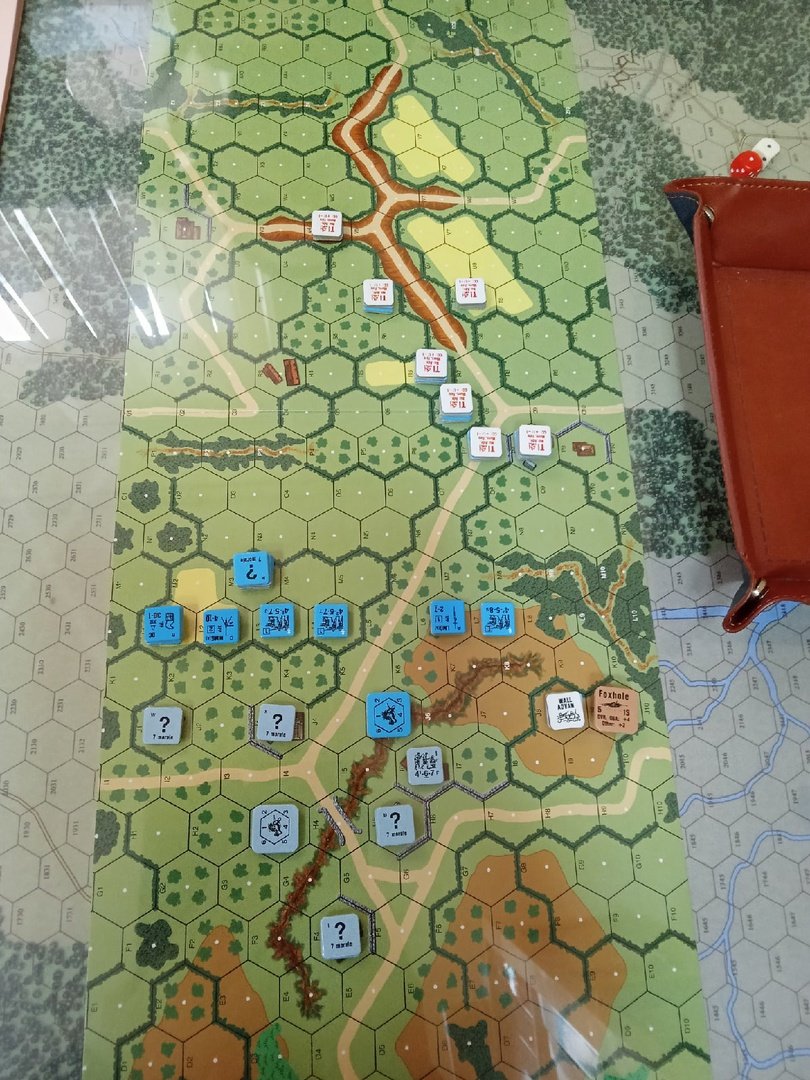 hexandcounter's tweet photo. Replayed one of my favorite @MultiManPub ASL scenario FT213 Up the Liri Valley. Played French almost year ago, this time took Germans. French started south attack well, but gave up the elevated road too early, so Germans were able to pincer them from the both flanks. https://t.co/OXIFtOfXLh