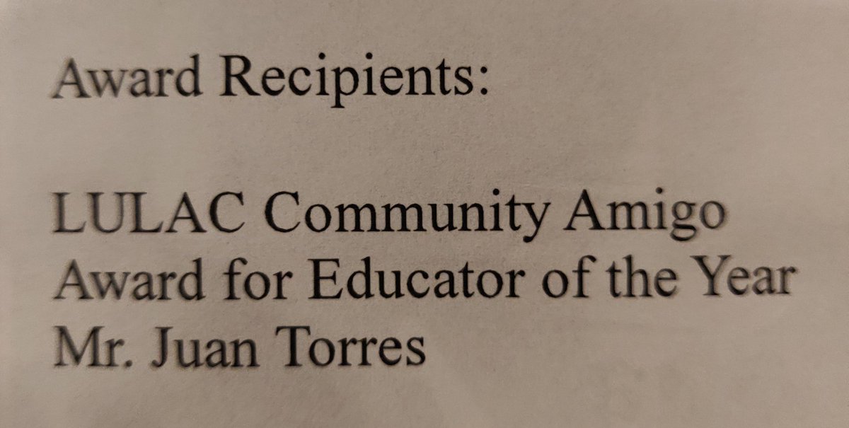 marcusdforney's tweet photo. Congratulations to Huntsville Intermediate School Teacher &amp; Coach Mr. Juan Torres. Saturday he was recognized by LULAC for Educator of the Year! #BUILDINGCHAMPIONS #HISDHORNETS #HORNETIMPACT #STINGEM #TODAYISTHEDAY #TURNTHETIDE #TAKINGITTOTHENEXTLEVEL #POINTOFLIGHT https://t.co/J3scGZMM9R
